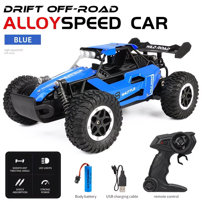 Rc Hobby Horizon - ZNLYRION 1:16合金製RCオフロードカー 2.4Gワイヤレスリモコン高速バギー LEDライト付き ショックアブソーバー搭載 子供用おもちゃ