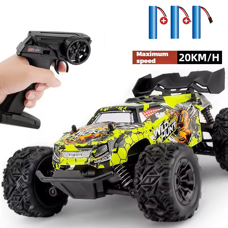Rc Hobby Horizon - 1:20オフロードRCカー4WD全地形対応RCモンスタートラック、2.4G高速LEDライト付き、男の子向け最高の誕生日クリスマスプレゼントおもちゃ