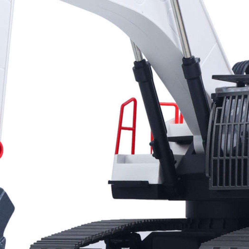 Rc Hobby Excavator - 米国株1/14 HUINA RC金属製掘削機モデルおもちゃ1594 ラジオライト22CHサウンドリモコンマシン トラック車両 男の子向けギフト