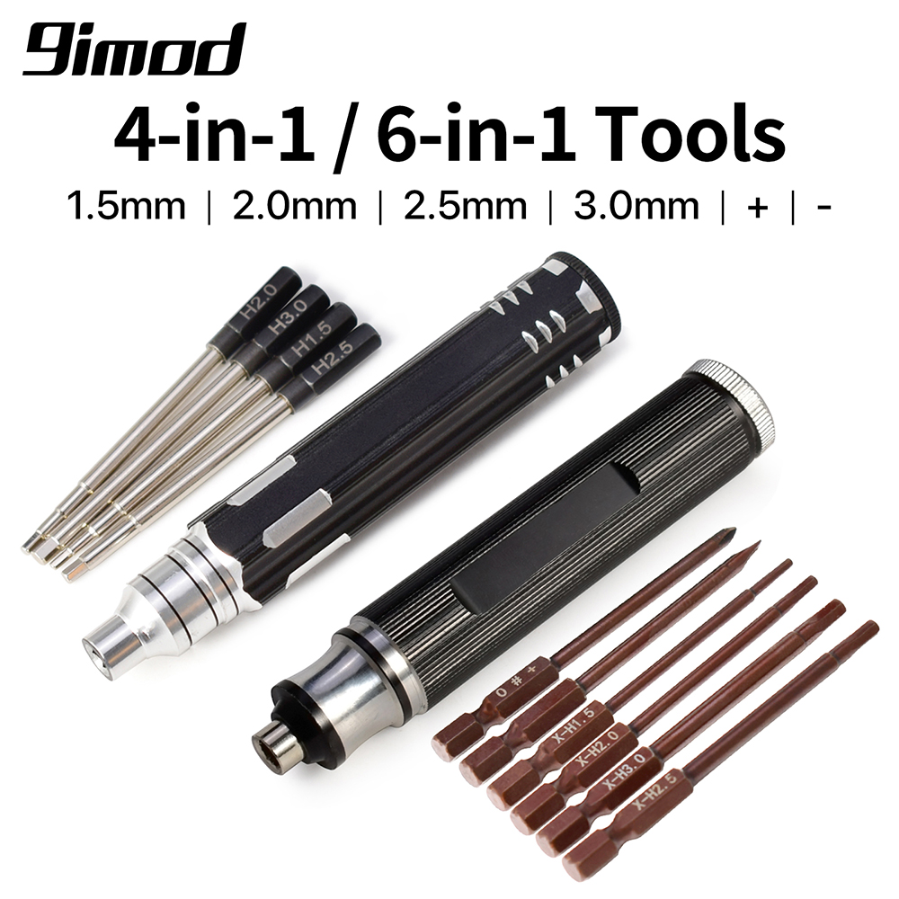Rc Hobby Electric Screwdriver - 9IMOD RC 六角ドライバーセット 4-in-1 6-in-1 磁気六角六角ドライバーキット