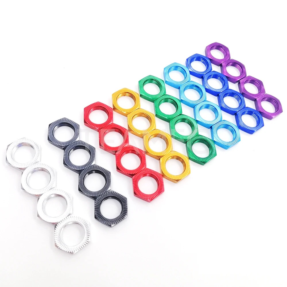 Rc Hobby Nut - 4個入り 17mm ホイールナット ヘックスアダプター ネジピッチ1.25mm 一部のRCホビーモデルカー用
