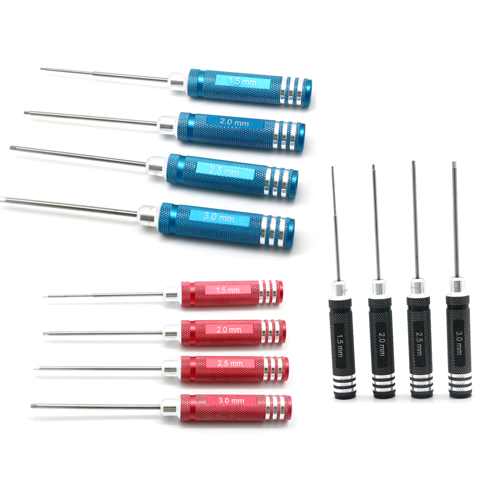 Rc Hobby Electric Screwdriver - 4 個 RC ツール六角ドライバーセットチタンメッキ硬化 1.5 2.0