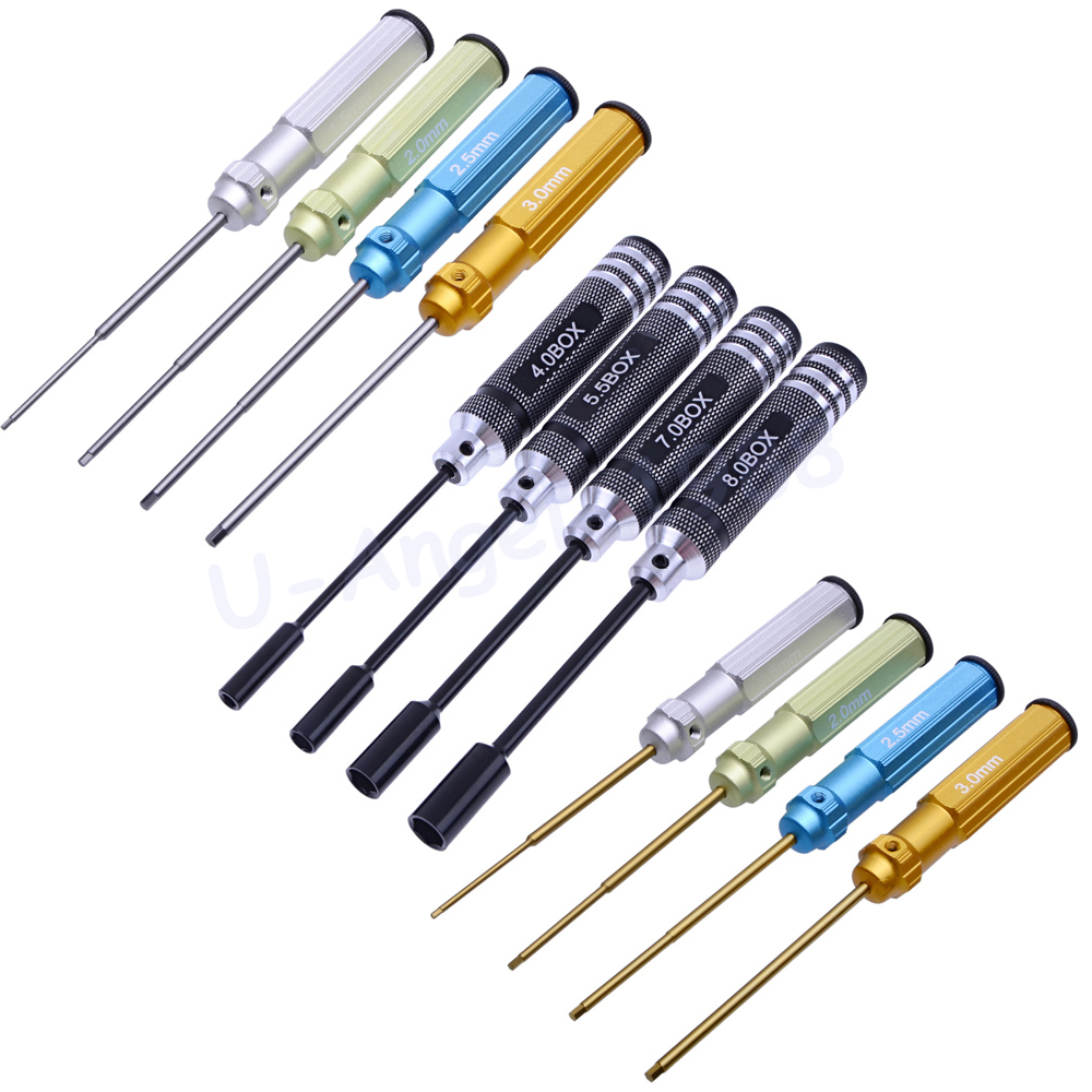 Rc Hobby Electric Screwdriver - RC ツール 4 個六角ドライバーセットチタンメッキ硬化 1.5 2.0