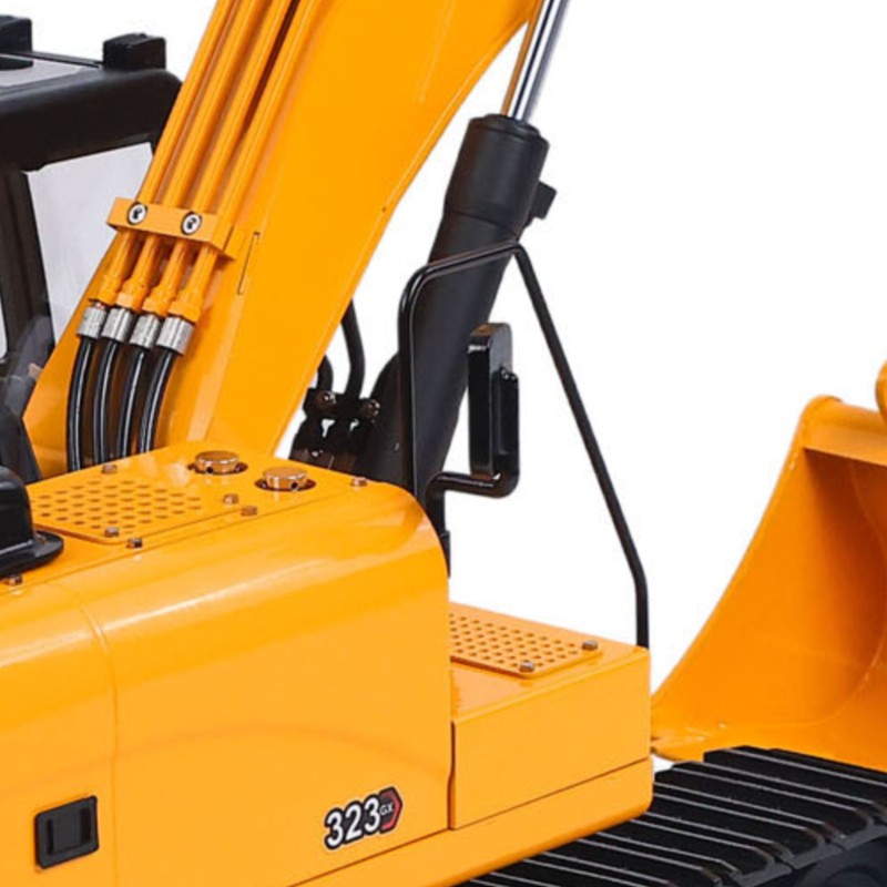 Rc Hobby Excavator - 1/12 RTR 323GX 金属油圧リモートコントロールショベル 3 ウェイバルブ