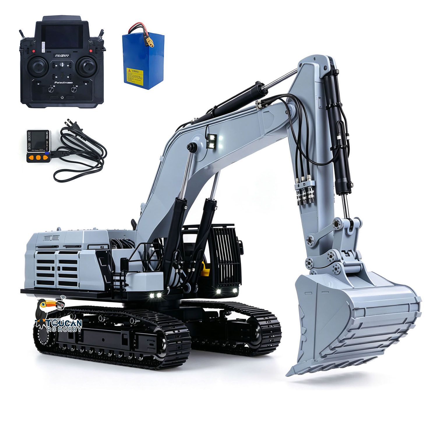 1/12395F RC油圧式大型掘削機メタルリモートコントロ - Rc Hobby Excavator のレビューと価格