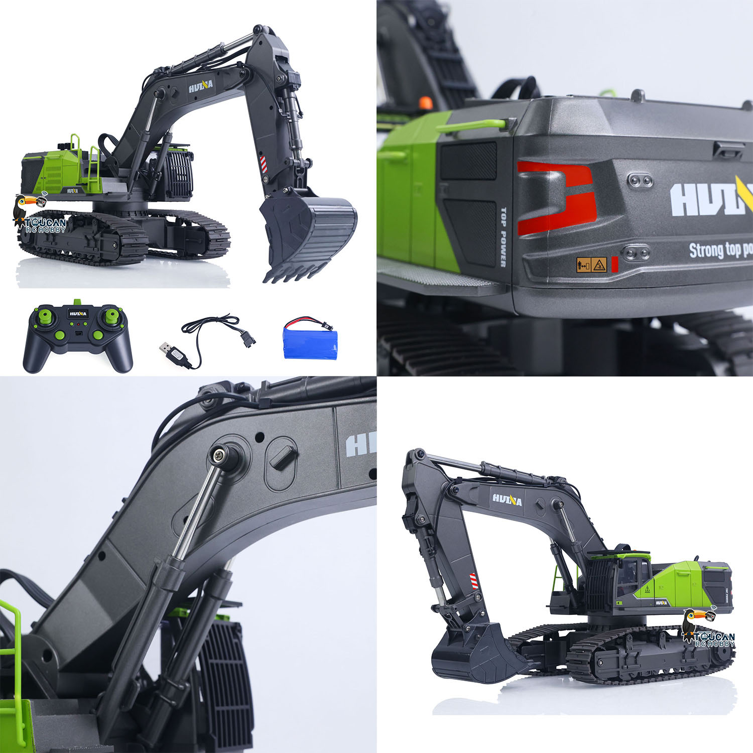 米国株玩具 HUINA 1/14 593 モデル RC エク - Rc Hobby Excavator のレビューと価格