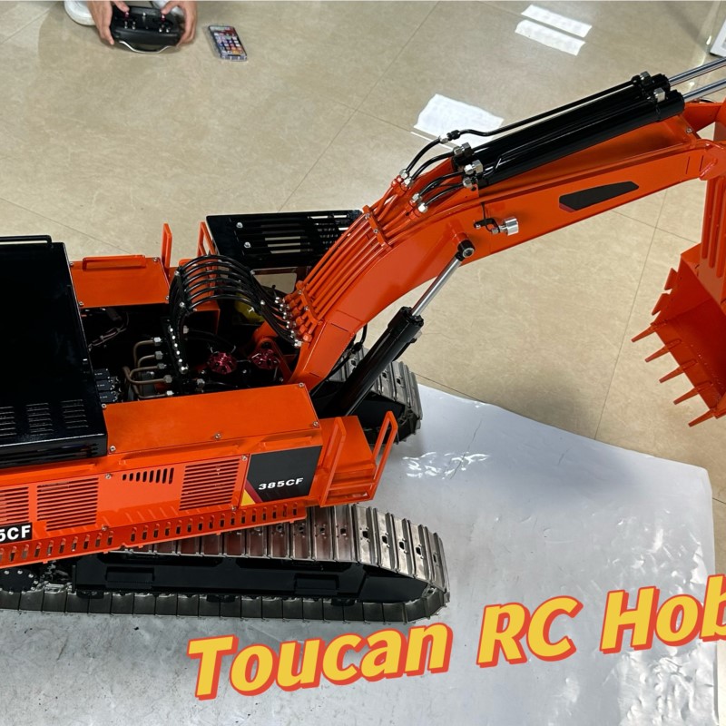 1/8メタルリッパー搭載385CF RC大型掘削機ヘビーデュ - Rc Hobby Excavator のレビューと価格
