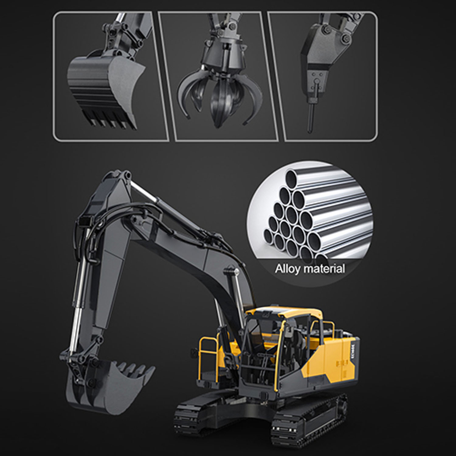 1/16 DoubleE E598 003 電動リフティング - Rc Hobby Excavator のレビューと価格
