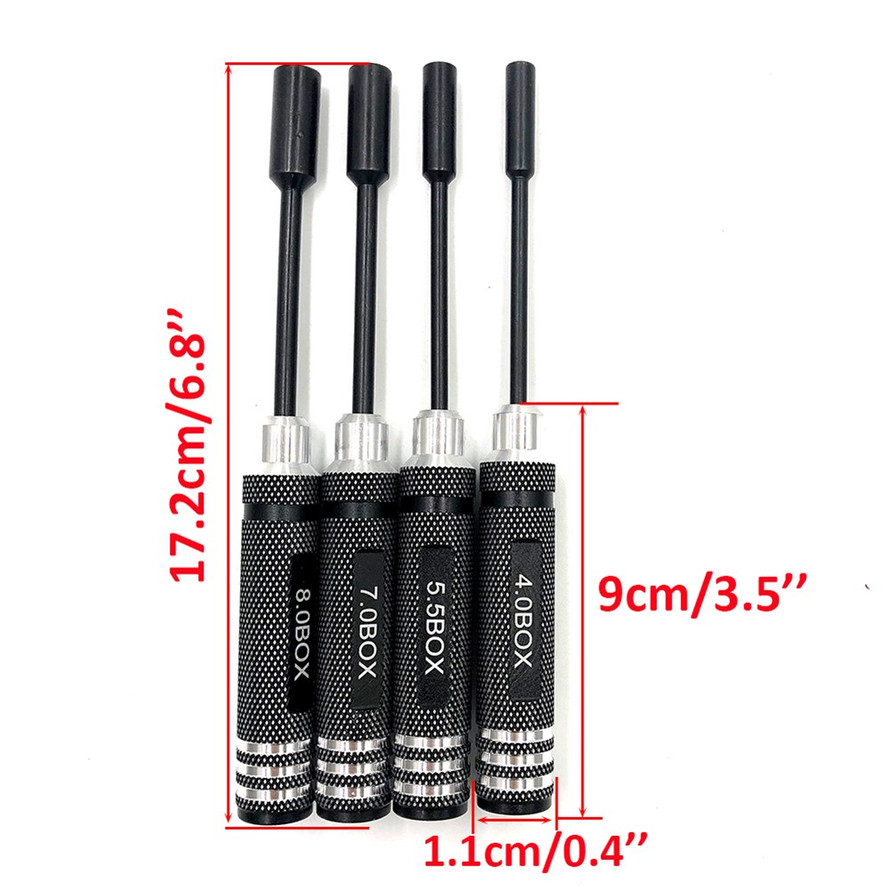 4mm 5.5mm 7mm 8mm六角ナットドライバーソケッ - Rc Hobby Nut のレビューと価格