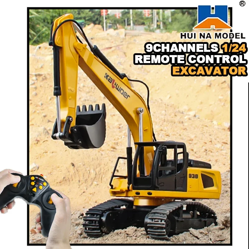 Huina Rc ショベル 1/24 9Ch リモートコント - Rc Hobby Excavator のレビューと価格