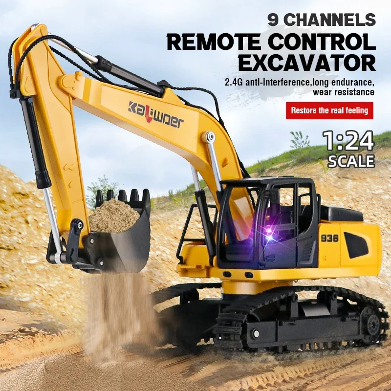 Huina Rc ショベル 1/24 9Ch リモートコント - Rc Hobby Excavator のレビューと価格
