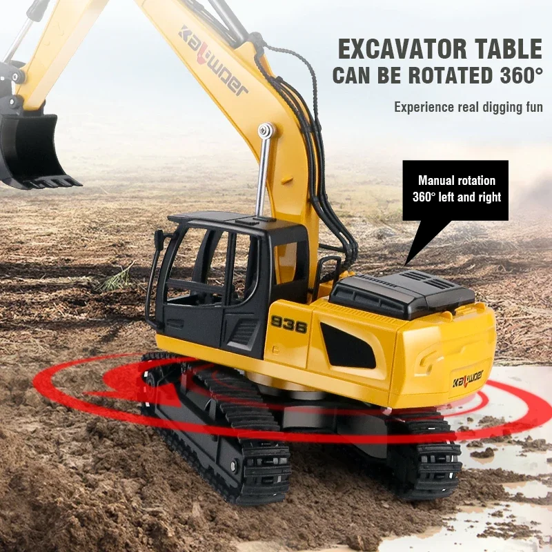Huina Rc ショベル 1/24 9Ch リモートコント - Rc Hobby Excavator のレビューと価格