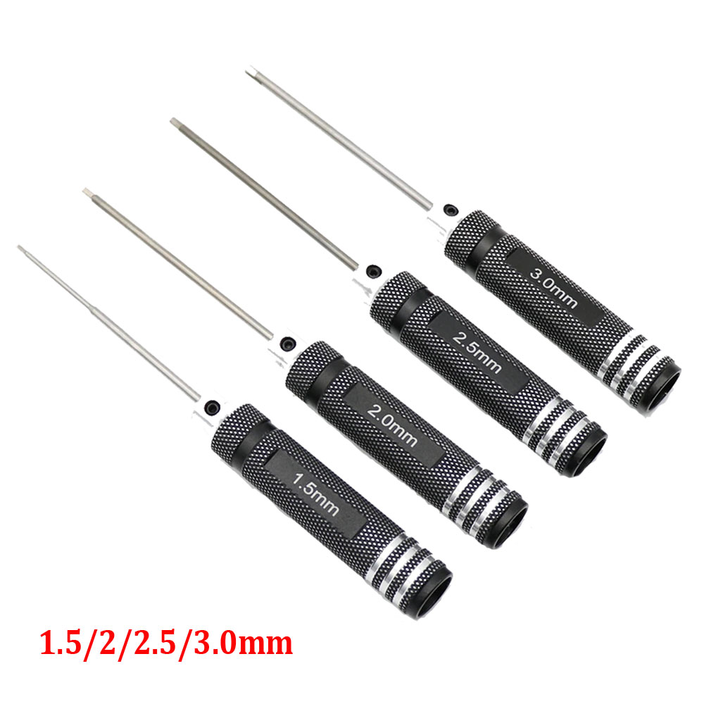 4 個 1.5/2/2.5/3.0 ミリメートルブラック六角 - Rc Hobby Electric Screwdriver のレビューと価格
