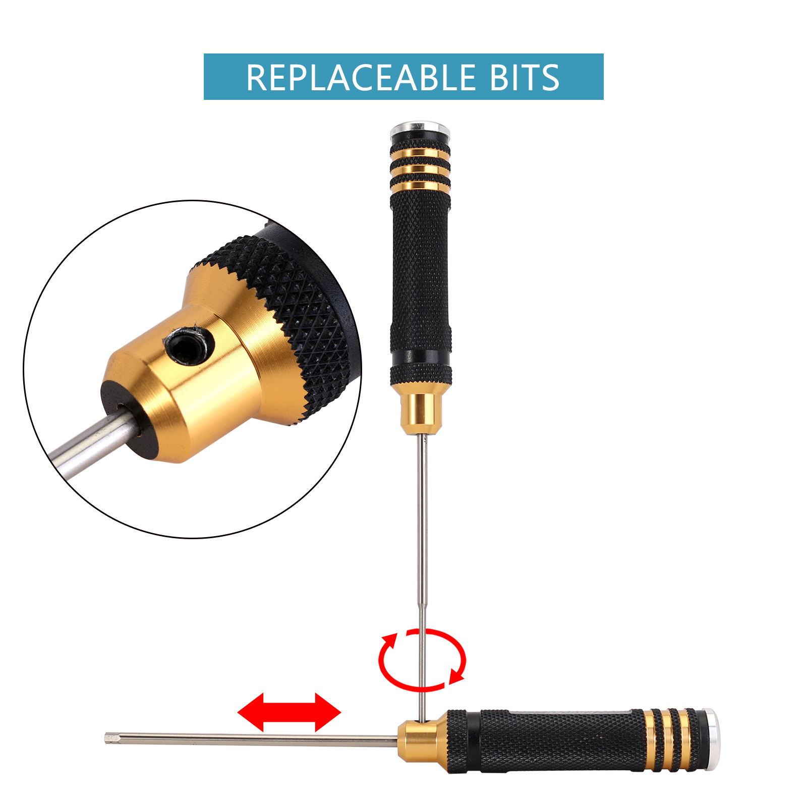 忍者-ドライバーセット,0.9/1.27/1.3/1.5/2 - Rc Hobby Electric Screwdriver のレビューと価格