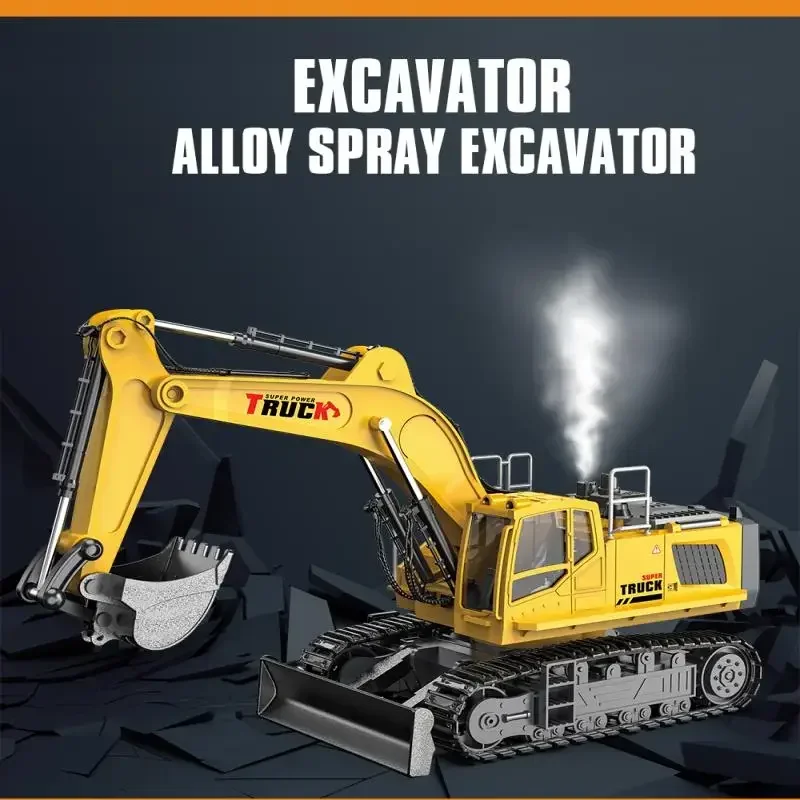 子供用合金ショベルおもちゃ,ラジコン車,エンジニアリング,電 - Rc Hobby Excavator のレビューと価格