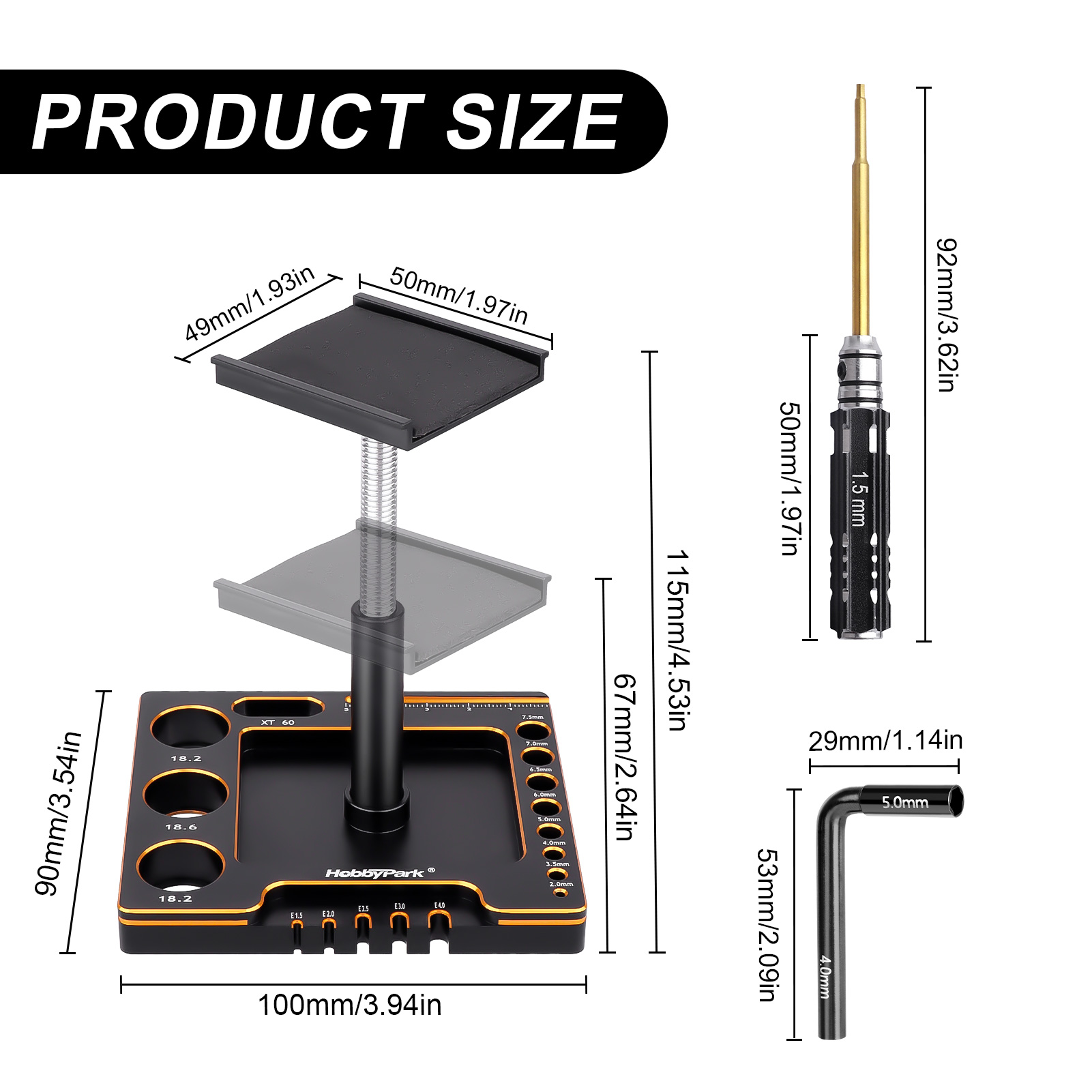 HobbyPark RC ツールセット ワークスタンド 多機 - Rc Hobby Electric Screwdriver のレビューと価格