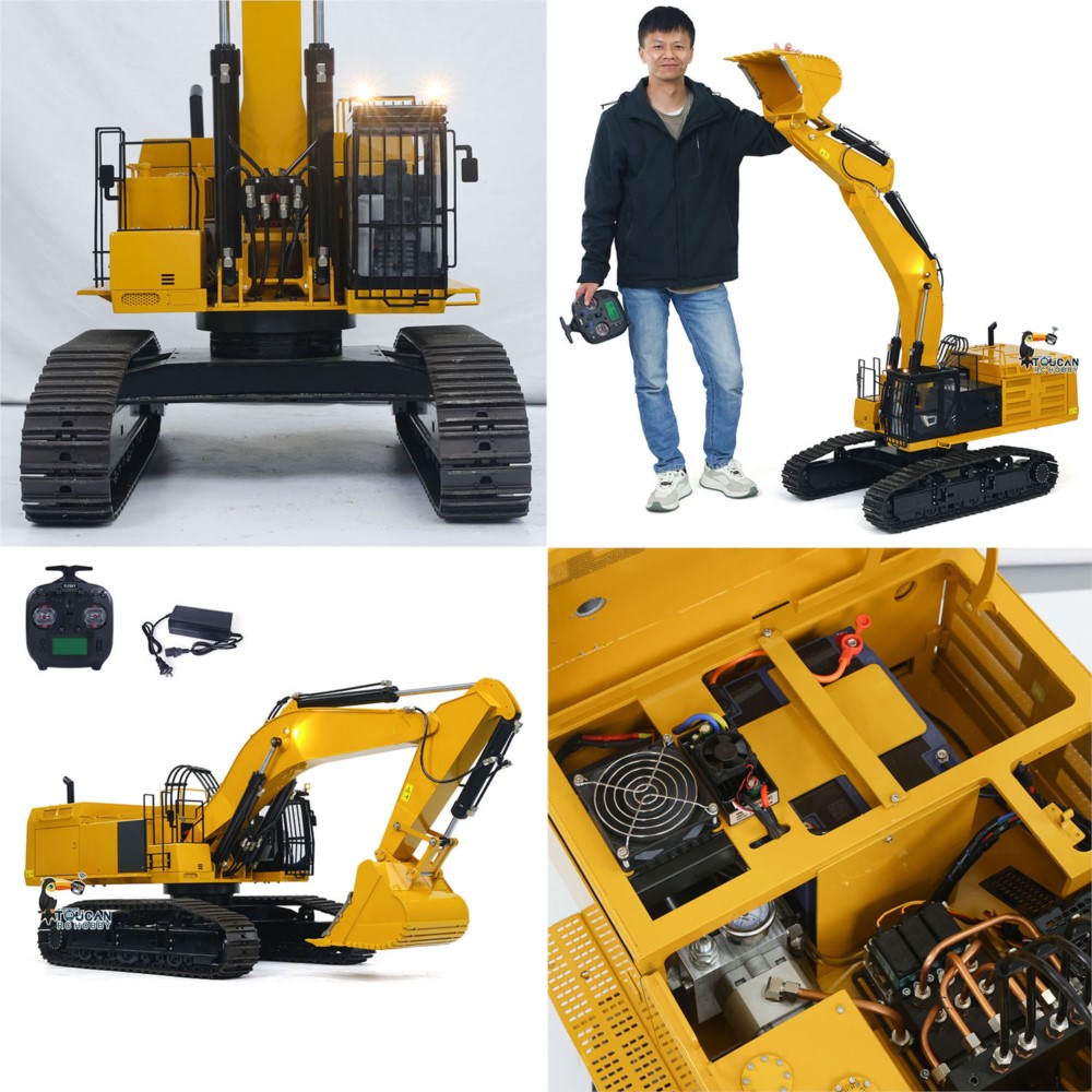 1/8 390F RC油圧ショベル メタル製ヘビーデューティ - Rc Hobby Excavator のレビューと価格