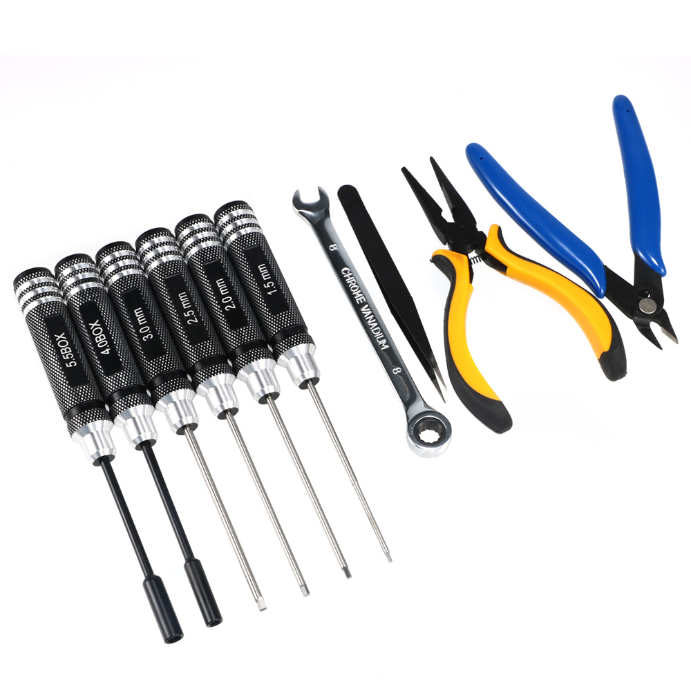10個入り 10in1 FPVドローンRCツールキット 精密 - Rc Hobby Electric Screwdriver のレビューと価格