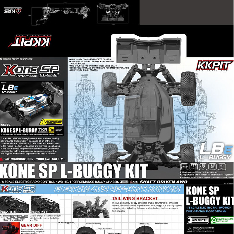 KKPIT 1/8 電動4WD RCオフロードバギー KON - Rc Hobby Land のレビューと価格