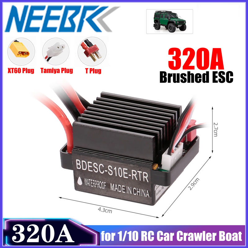 NEEBRC 320A ブラシ付きESC 60A 電子スピー - Rc Hobby Engine のレビューと価格