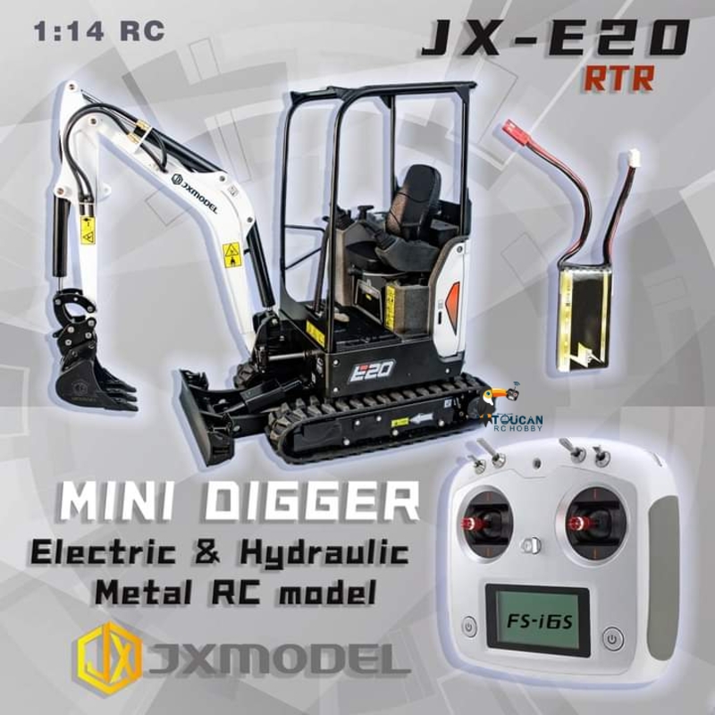 RTR JX E20 RCミニショベルカー 1/14スケール - Rc Hobby Excavator のレビューと価格
