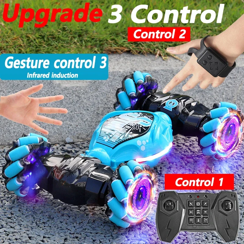 LEDライト付きスタントRCカー、ジェスチャー、赤外線誘導、 - Rc Hobby Horizon のレビューと価格